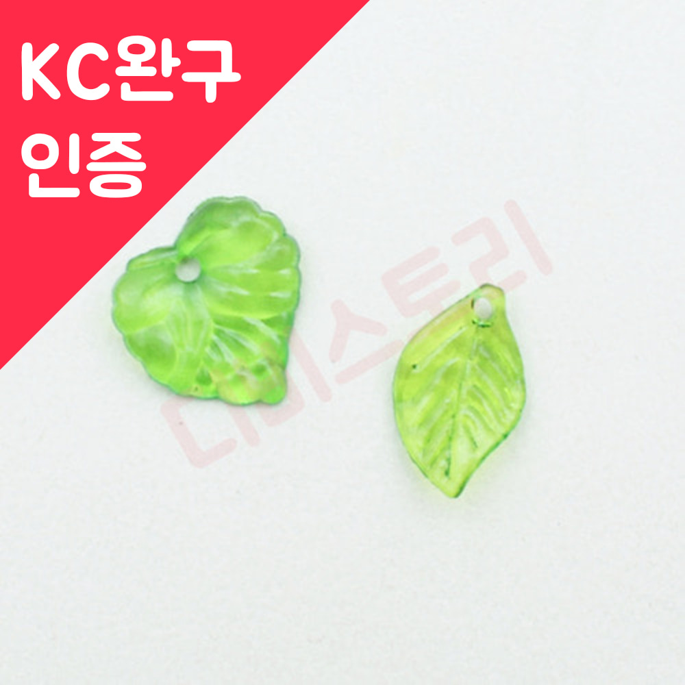 반투명 2종 나뭇잎 슬라임재료 (약500g) T1006